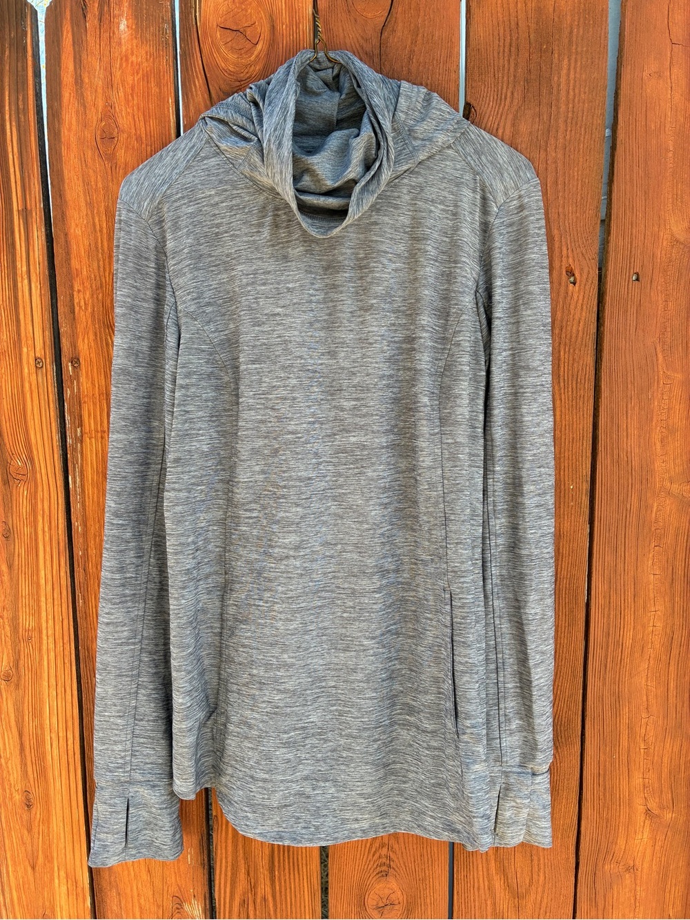Duluth Trading Co Armachillo UPF 50 Sun Hoodie - Heather Gray - XS